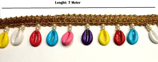 Multicolor_Shell_Cowrie_Kodi_Latkan_Lace_For_Dress,_Diy_Craft_Decorations_(7_Mtr)