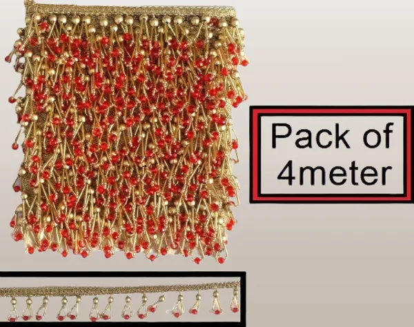 Red_&_Gold_Silk_Stylish_Beading_Lace_For_Saree,_Suit,_Lehenga,_Blouse,_Art_&_Craft