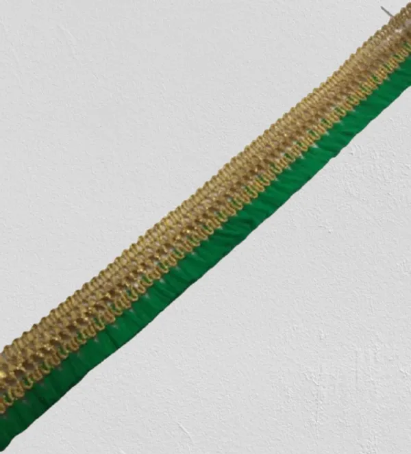 Green_Silk_Roll_Of_Flat_Lace_(9Mtr)_(1Inch)