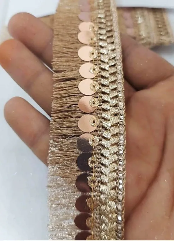 Rose_Gold_Sequin_Beading_Lace_For_Dress,_Saree,_Lehenga,_Dupatta,_Bag,_Craft_And_Decorations
