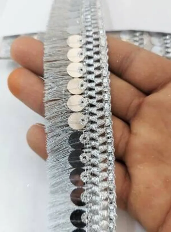 Silver_Antic_Tassel_Fringe_Sequin_Lace_Border_For_Dress,_Saree,_Lehenga,_Dupatta,_Bag,_Craft_And_Decorations
