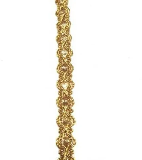 Gold_&_Red_Lace_Border_With_Antic_Design_For_Saree,_Suit,_Lehenga,_Blouse,_Art_&_Craft_Material,_Tailor_Material_Beading_Lace