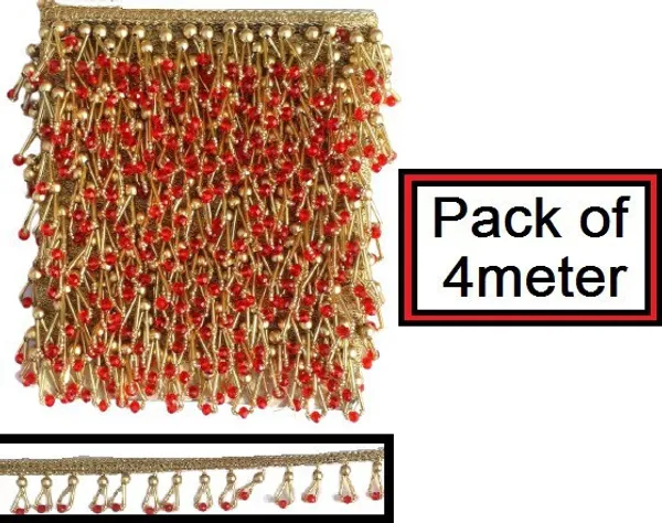 Red_&_Gold_Silk_Stylish_Beading_Lace_For_Saree,_Suit,_Lehenga,_Blouse,_Art_&_Craft