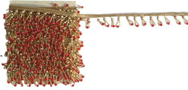 Red_&_Gold_Silk_Stylish_Beading_Lace_For_Saree,_Suit,_Lehenga,_Blouse,_Art_&_Craft