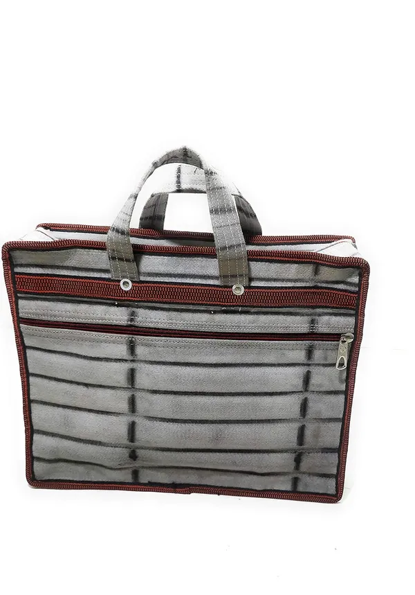 Pack_of_2_Vulture_Grey_Durable_Multipurpose_Hand_Polyester_Bag/Document_Holder/Money_Carry/Vegetable_Grocery/ShoppingPolyester_Bag_Washable_(_13"X16"_&_15"X16"_)
