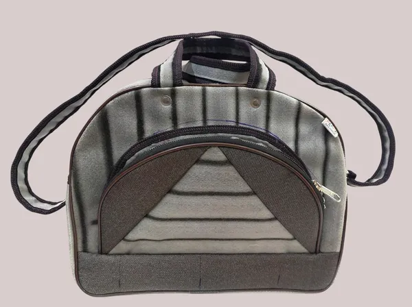 Vulture_Grey_Washable_Multipurpose_Duffel_Traveling_Luggage_PicnicPolyester_Bag_With_1_Front_Stylish_Pocket_With_Max_Durability_(_12"X16"_)
