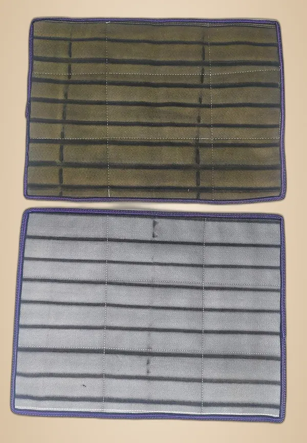Vulture_Grey+Black_Washable_High_Water_Absorptance_Both_Side_Usable_Door_Mate_Polyester_Woven_Fabric_(_14"X19"_)_(Pack_of_2_)