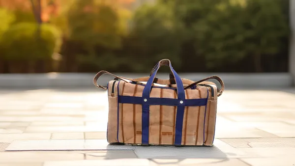 Spanish_Red_Washable_Duffle_Travelling_LuggagePolyester_Bag_With_2_Full_Size_Pocket_(_12"X12"_)