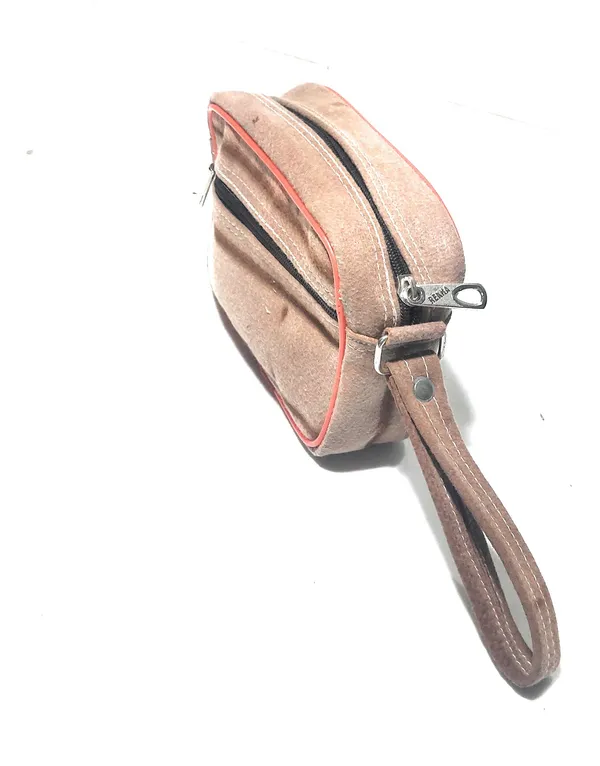 Vulture_Red_Multipurpose_Pouch/Key/Money/Document_Polyester_Bag_With_Front_Pocket_(_6"X8X3"_)
