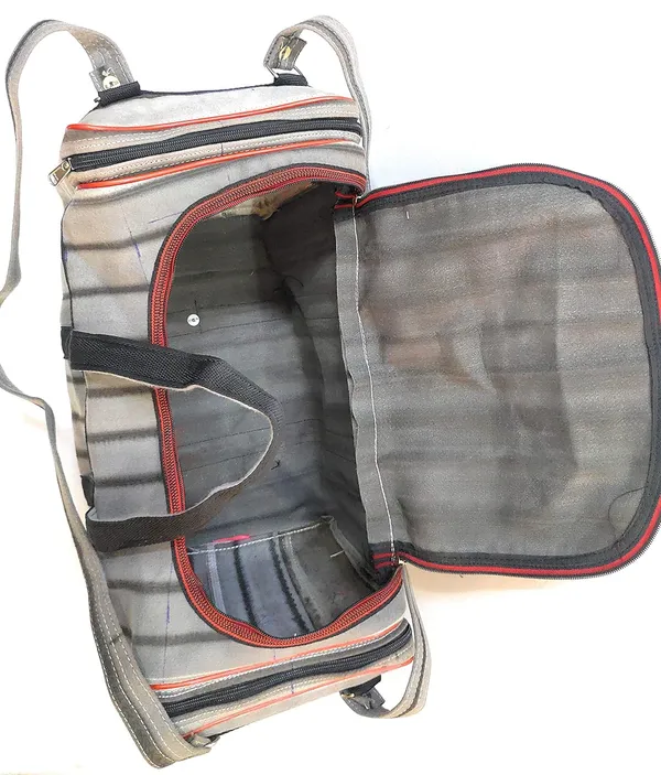 Vulture_Grey_Washable_Duffle_Travelling_Unique_Polyester_Bag_34_Ltr_With_2_Full_Size_Pocket_(_10"X11"_)_(Pack_of_2_)