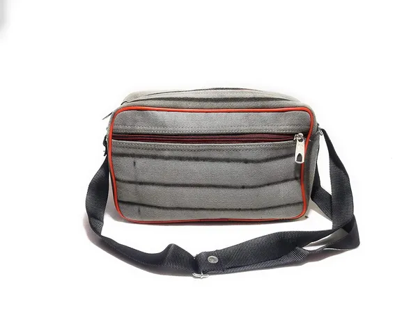 Vulture_Grey_SlingPolyester_Bag_Cross_Body_Money_Document_Key_Carry_One_Side_ShoulderPolyester_Bag_With_Front_Pocket_(_8"X12"_)