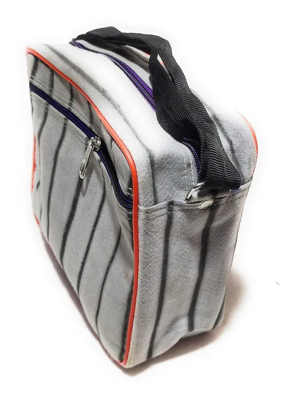 Vulture_Grey_SlingPolyester_Bag_Cross_Body_Money_Document_Key_Carry_One_Side_ShoulderPolyester_Bag_With_Front_Pocket_(_10"X12"_)