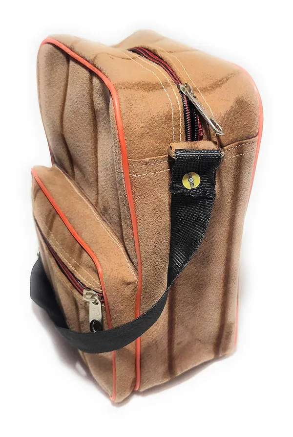 Spanish_Red_SlingPolyester_Bag_Cross_Body_Money_Document_Key_Carry_One_Side_ShoulderPolyester_Bag_With_Front_Pocket_(_9"X12"_)