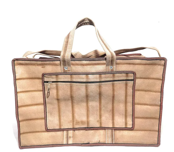 Spanish_Red_Polyester_Multi-Purpose_Heavy_Duty_70_Liter_Jumbo_Toys_StoragePolyester_Bag/Stationery_Paper/Blankets/Clothes_StoragePolyester_Bag_Moisture_Proof_With_Zip_(_15"X24"_)