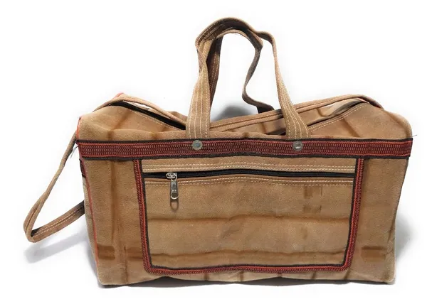 Pack_of_2_Spanish_Red,Vulture_Grey_Washable_Multipurpose_Tool_Storage_Polyester_Bag_For_Electrician_Plumber_TechnicianPolyester_Bag_With_3_Pockets_And_Maximum_Durability_(_9"X11"X16"_18"_)