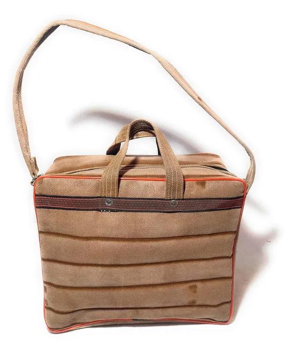 Spanish_Red_Washable_Multipurpose_Square_Mini_Traveling/Luggage/Picnic/Tools_StoragePolyester_Bag_With_1_Front_Pocket_With_Maximum_Durability_(_14"X16"_)