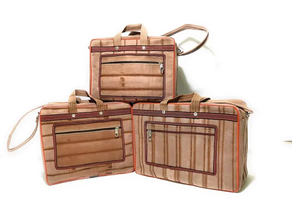 Spanish_Red_Washable_Multipurpose_Square_Mini_Traveling/Luggage/Picnic/Tools_StoragePolyester_Bag_With_1_Front_Pocket_And_Max_Durability_(_12"X16"_14"X16"_14"X19"_)_(Pack_of_3_)