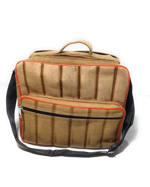 Spanish_Red_Document_Holder_Cross_Body_Money_Carry_Office_Mr_ShoulderPolyester_Bag_Polyester_Woven_Fabric_(_11"X13"_)