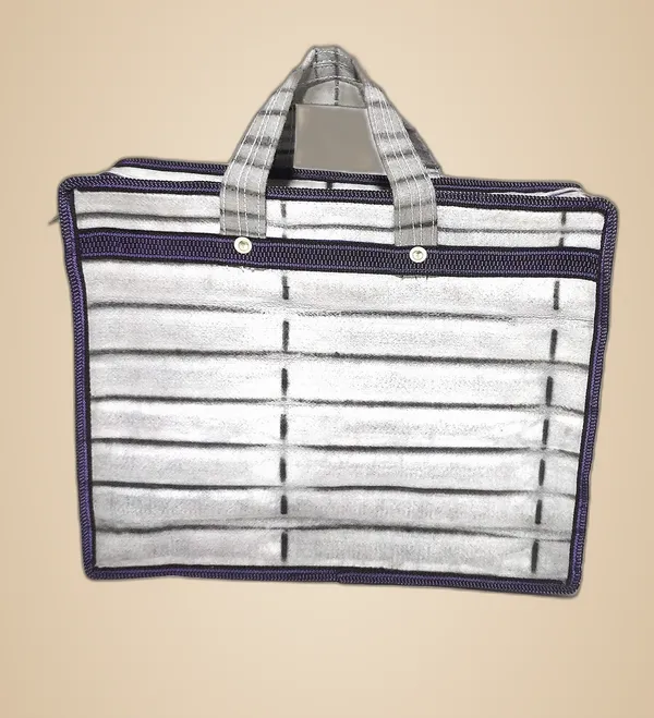 Vulture_Grey_Durable_Multipurpose_HandPolyester_Bag,_Document_Holder,Money_Carrying,_Vegetable_Grocery,_ShoppingPolyester_Bag_Woven_Fabric_(_13"X16"_)