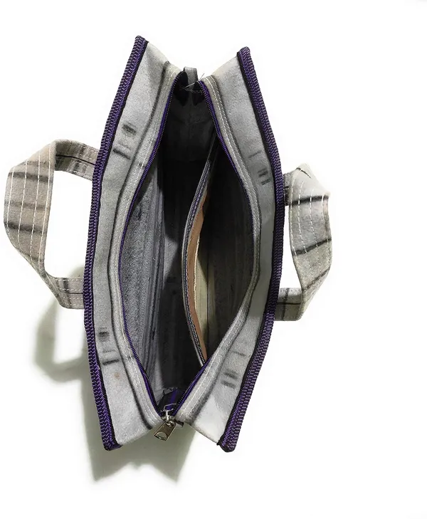 Vulture_Grey_Durable_Multipurpose_HandPolyester_Bag,_Document_Holder,Money_Carrying,Vegetable_Grocery,_ShoppingPolyester_Bag_Woven_Fabric_(_13"X16"_)