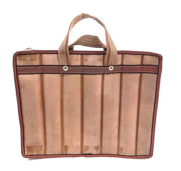 Spanish_Red_Durable_Multipurpose_HandPolyester_Bag,_Document_Holder,Money_Carrying,Vegetable_Grocery,_ShoppingPolyester_Bag_Woven_Fabric_(_13"X16"_)