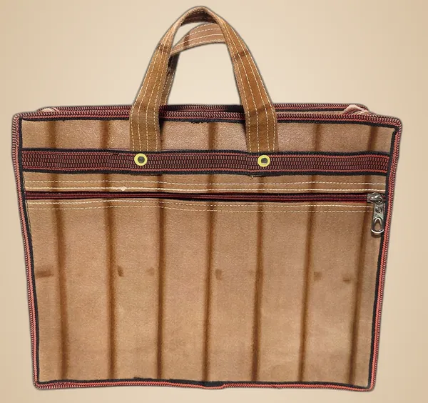 Spanish_Red_Durable_Multipurpose_HandPolyester_Bag,_Document_Holder,Money_Carrying,Vegetable_Grocery,_ShoppingPolyester_Bag_Woven_Fabric_(_13"X16"_)