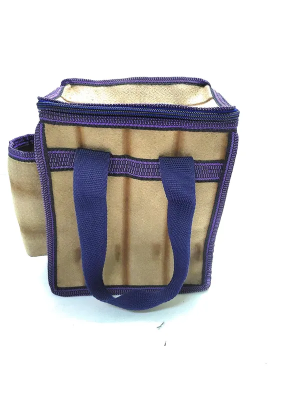 Spanish_Red_Daily_Use_Multipurpose_Lunch/School/Office_TiffinPolyester_Bag_With_Bottle_Pocket_(_8"X10"_)