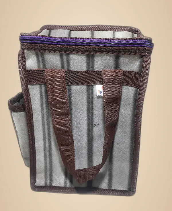 Vulture_Grey_Daily_Use_Multipurpose_Lunch/School/Office_Tiffin_Polyester_Bag_With_Bottle_Pocket_(_8"X12"_)_Pack_Of_1_