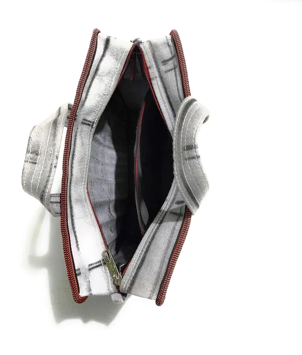 Vulture_Grey_Durable_Multipurpose_HandPolyester_Bag/Document_Holder/Money_Carrying/Vegetable_Grocery/ShoppingPolyester_Bag_Poly_Woven_Fabric_(_15"X16"_)