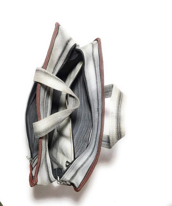 Vulture_Grey_Durable_Multipurpose_HandPolyester_Bag/Document_Holder/Money_Carrying/Vegetable_Grocery/ShoppingPolyester_Bag_Poly_Woven_Fabric_(_15"X16"_)