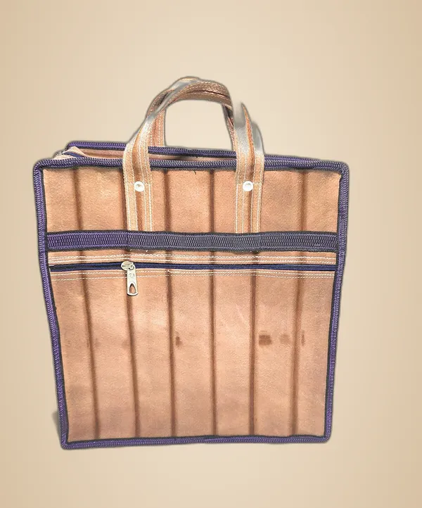 Spanish_Red_Durable_Multipurpose_HandPolyester_Bag/Document_Holder/Money_Carrying/Vegetable_Grocery/ShoppingPolyester_Bag_Poly_Woven_Fabric_(_15"X16"_)