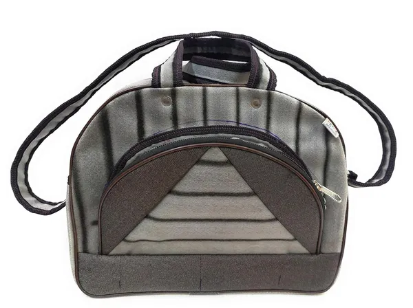Vulture_Grey_Washable_Multipurpose_Duffel_Traveling_Luggage_PicnicPolyester_Bag_With_1_Front_Stylish_Pocket_With_Max_Durability_(_12"X16"_)