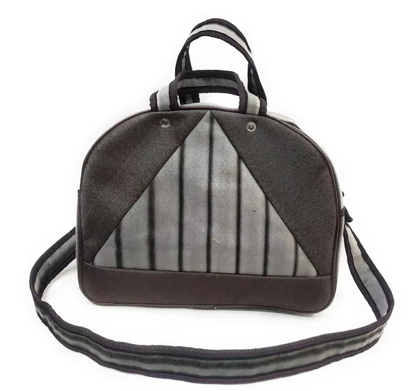 Vulture_Grey_Washable_Multipurpose_Duffel_Traveling_Luggage_PicnicPolyester_Bag_With_1_Front_Stylish_Pocket_With_Max_Durability_(_12"X16"_)