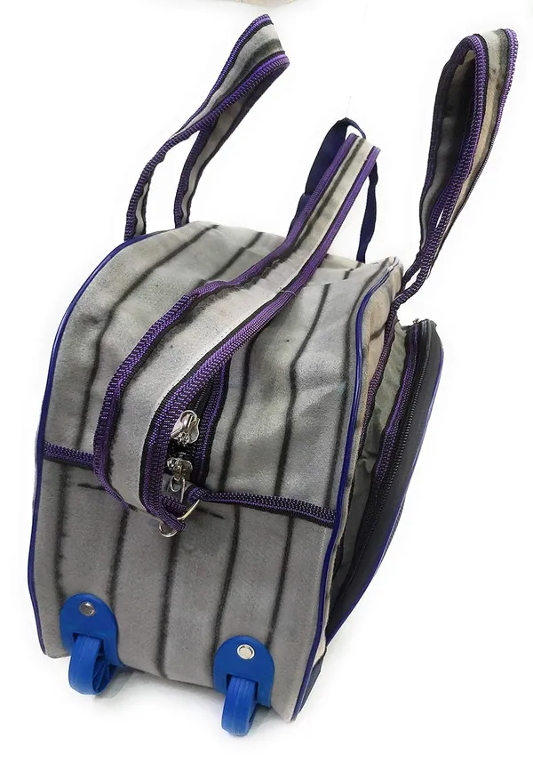 Vulture_Grey_Washable_Multipurpose_Duffle_Wheel_Traveling_Luggage_Picnic_StoragePolyester_Bag_With_1_Front_Stylish_Pocket_With_Max_Durability_(_13"X18"_)