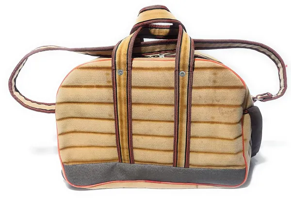 Spanish_Red_Washable_Multipurpose_Duffle_Wheel_Traveling/Luggage/Picnic/StoragePolyester_Bag_With_1_Front_Stylish_Pocket_With_Max_Durability_(_13"X18"_)