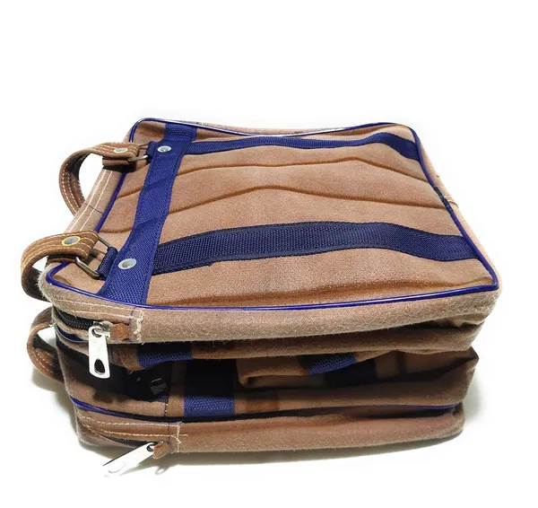 Spanish_Red_Washable_Duffle_Travelling_LuggagePolyester_Bag_With_2_Full_Size_Pocket_(_12"X12"_)
