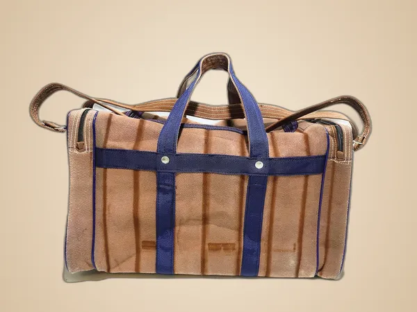Spanish_Red_Washable_Duffle_Travelling_LuggagePolyester_Bag_With_2_Full_Size_Pocket_(_12"X12"_)