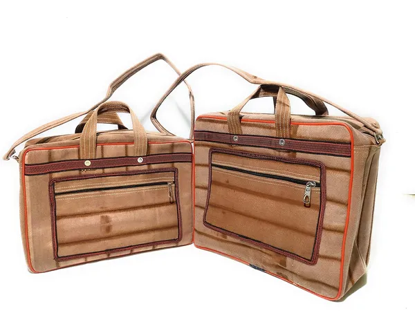 Spanish_Red_Washable_Multipurpose_Square_Mini_Traveling/Luggage/Picnic/Tools_StoragePolyester_Bag_With_1_Front_Pocket_And_Max_Durability_(_12"X16"_&_13"X18"_)_(Pack_of_2_)