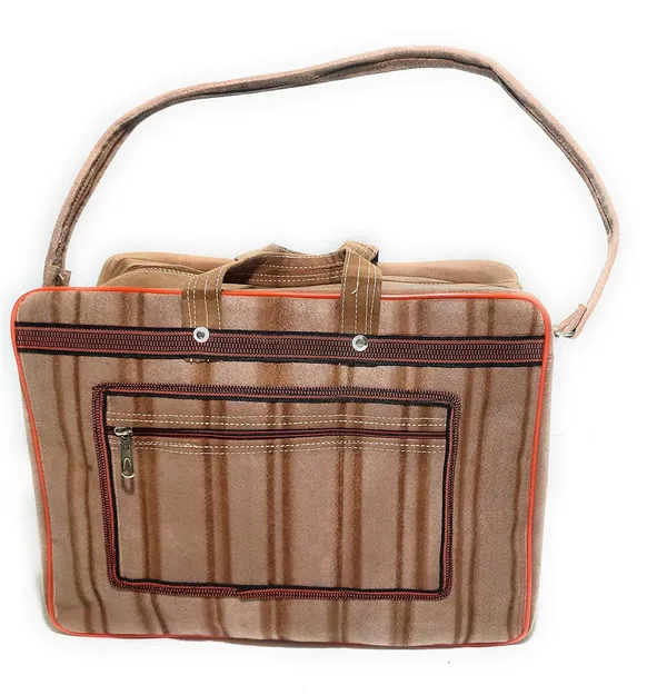 Spanish_Red_Washable_Multipurpose_Square_Mini_Traveling/Luggage/Picnic/Tools_StoragePolyester_Bag_With_1_Front_Pocket_And_Max_Durability_(_12"X16"_&_13"X18"_)_(Pack_of_2_)