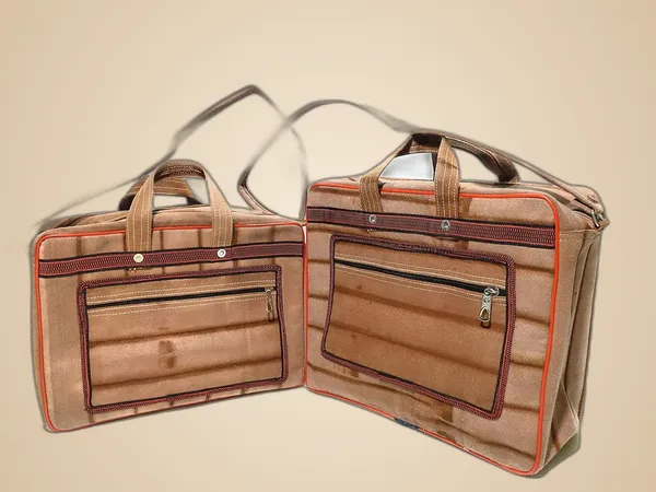 Spanish_Red_Washable_Multipurpose_Square_Mini_Traveling/Luggage/Picnic/Tools_StoragePolyester_Bag_With_1_Front_Pocket_And_Max_Durability_(_12"X16"_&_13"X18"_)_(Pack_of_2_)