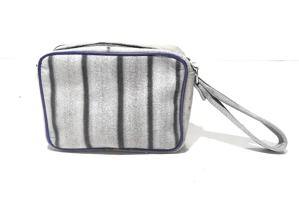 Vulture_Grey_Multipurpose_Pouch/Key/Money/Document_Polyester_Bag_With_Front_Pocket_(_6"X8X3"_)