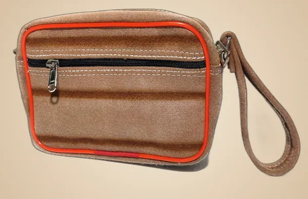 Vulture_Red_Multipurpose_Pouch/Key/Money/Document_Polyester_Bag_With_Front_Pocket_(_6"X8X3"_)