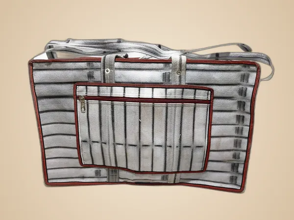 Vulture_Grey_Washable_Multi-Purpose_Heavy_Duty_70_Liter_Jumbo_Toys_StoragePolyester_Bag_Stationery_Paper_Blankets_Clothes_StoragePolyester_Bag_With_Centre_Zip_(_15"X24"_)