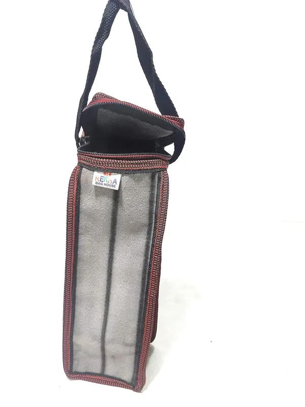 Vulture_Grey_Daily_Use_1L_School_And_Office_Round_Zipper_Bottle_CoverPolyester_Bag_Durable_With_Feature_Of_Temperature_Maintain_(_5"X10"_)