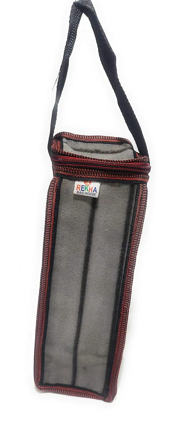 Vulture_Grey_Daily_Use_1L_School_And_Office_Round_Zipper_Bottle_CoverPolyester_Bag_Durable_With_Feature_Of_Temperature_Maintain_(_5"X10"_)