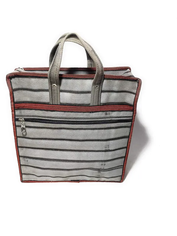 Pack_of_2_Vulture_Grey_Durable_Multipurpose_Hand_Polyester_Bag/Document_Holder/Money_Carrying/Vegetable_Grocery/ShoppingPolyester_Bag_Washable_(_15"X16"_)
