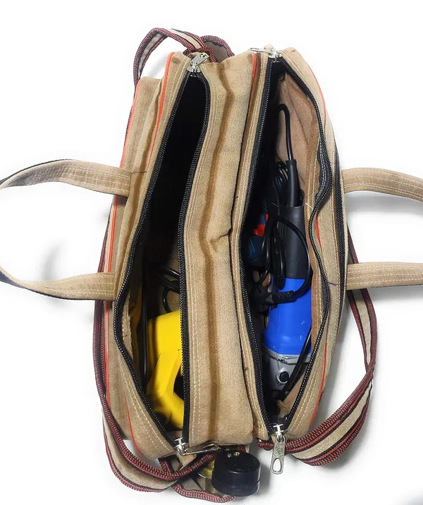 Spanish_Red_Washable_Electrician_Technician_And_Plumber_Tool_Polyester_Bag_(_13"X18"_)