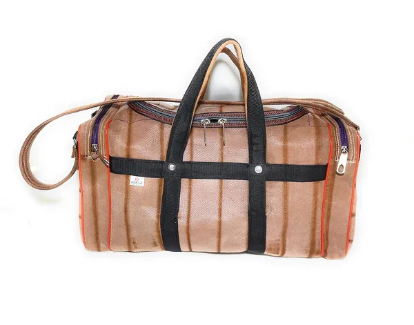 Spanish_Red_Washable_Duffle_Travelling_Luggage_DurablePolyester_Bag_With_2_Full_Side_Pocket_(_10"X11"_)