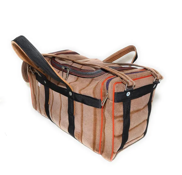 Spanish_Red_Washable_Duffle_Travelling_Luggage_DurablePolyester_Bag_With_2_Full_Side_Pocket_(_10"X11"_)