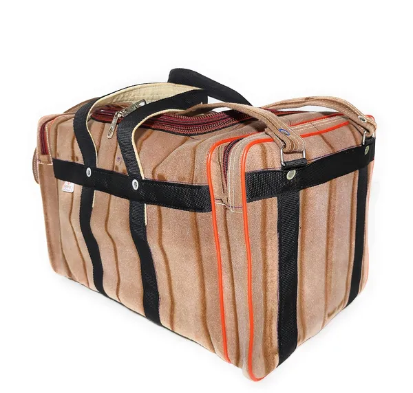 Spanish_Red_Washable_Duffle_Travelling_Luggage_Durable_Polyester_Bag_With_2_Full_Side_Pocket_(_12"X12"_)